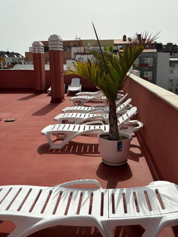 Balkón alebo terasa v ubytovaní Rosamar Playa de Las Canteras