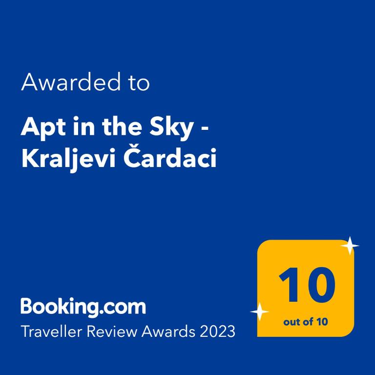 Certifikát, ocenenie alebo iný dokument vystavený v ubytovaní Apt in the Sky - Kopaonik Kraljevi Čardaci