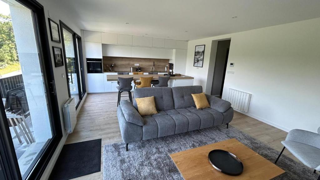 Kuchyň nebo kuchyňský kout v ubytování Superbe appartement avec vue sur la foret du Touquet Résidence les Dunes