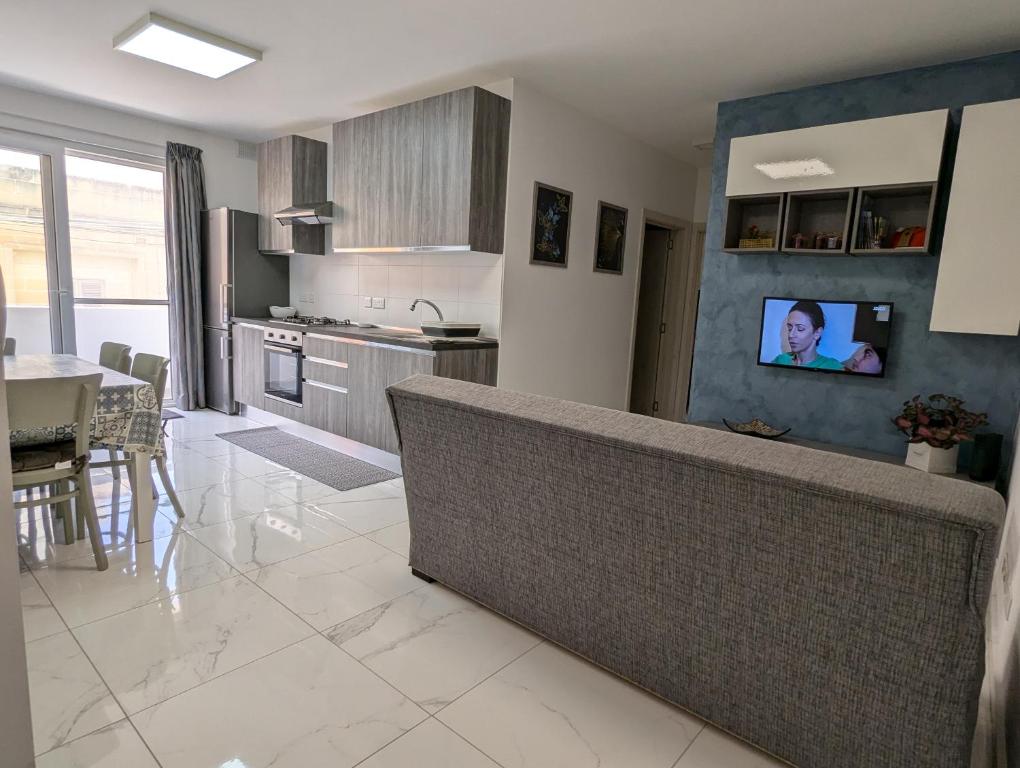 Kuchyň nebo kuchyňský kout v ubytování Susan Cosy Apartment, Victoria Gozo