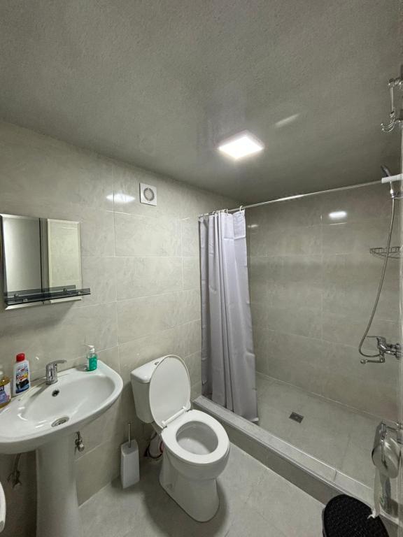 Koupelna v ubytování Hostel VANTA