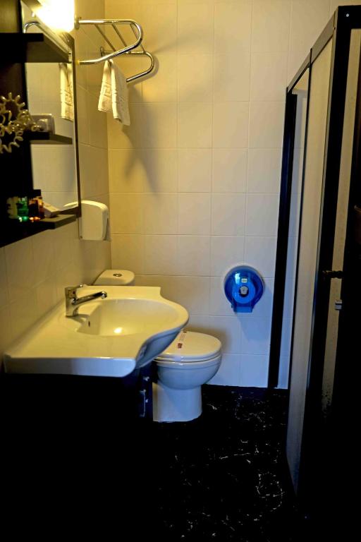 Koupelna v ubytování Yasemin Hotel