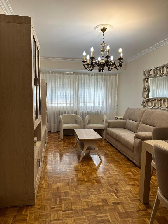 Posezení v ubytování nice apartment Don Santiago