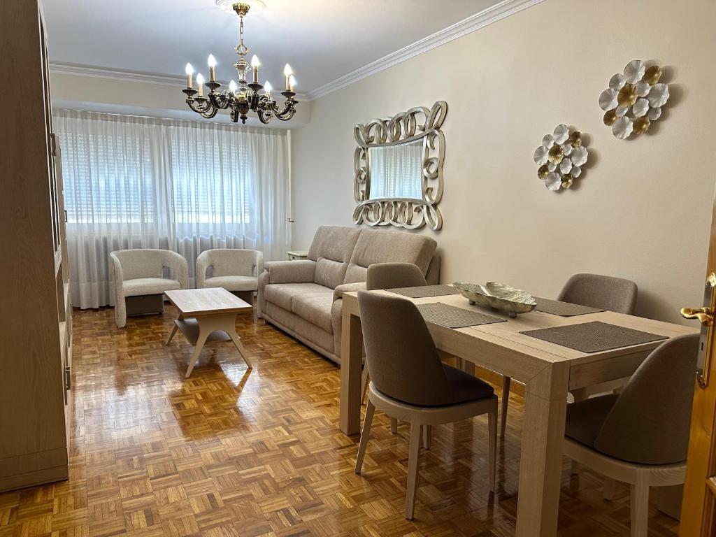 Posezení v ubytování nice apartment Don Santiago