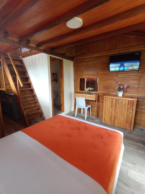Kuchyň nebo kuchyňský kout v ubytování Hosteria B y B