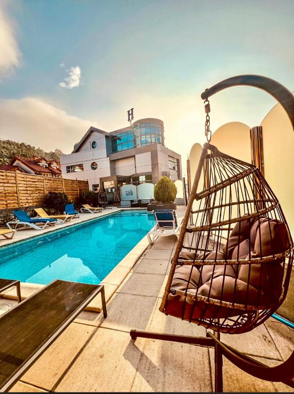 The swimming pool at or close to La Traina