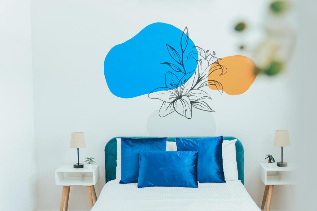 Postel nebo postele na pokoji v ubytování Casa de Playa Hatillo