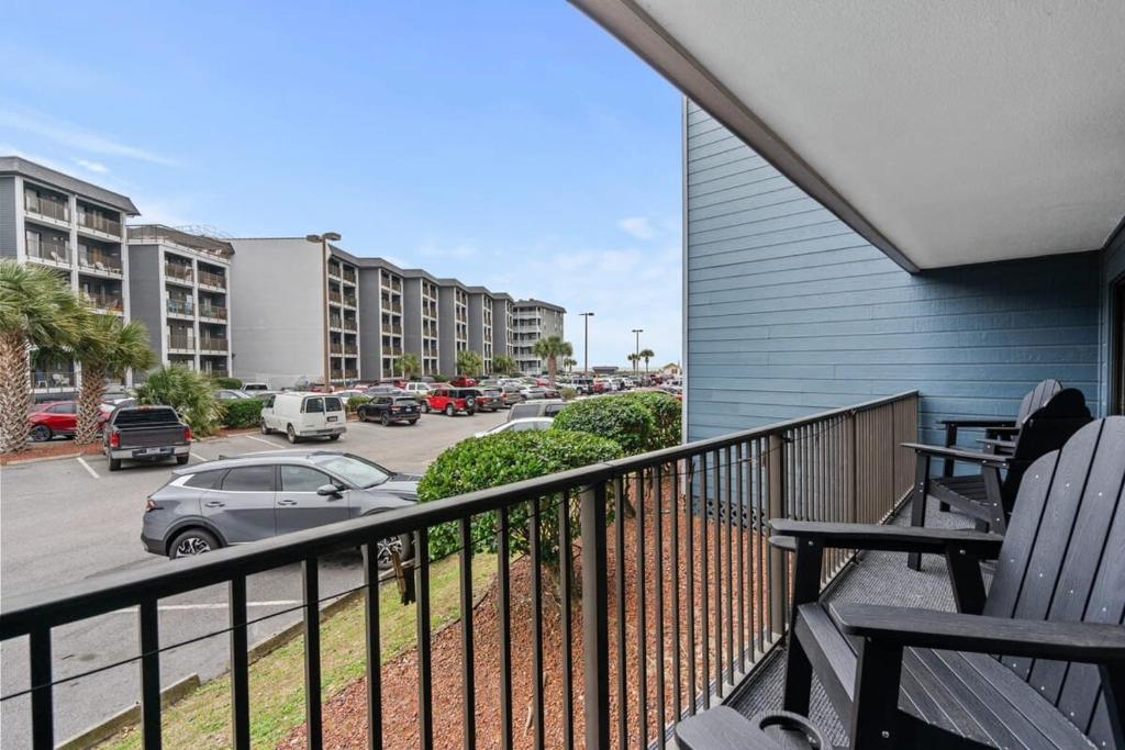 Balkón nebo terasa v ubytování Myrtle Beach Resort Oceanfront Unit B129