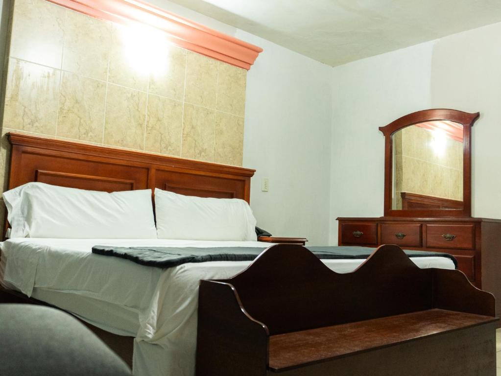 Postel nebo postele na pokoji v ubytování Hotel Real de La Barca