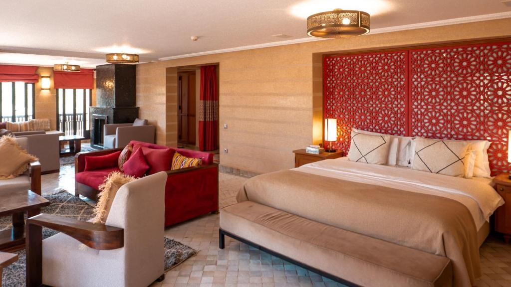 Posezení v ubytování Palais Mirage d'Atlas, Hôtel de Luxe & Spa