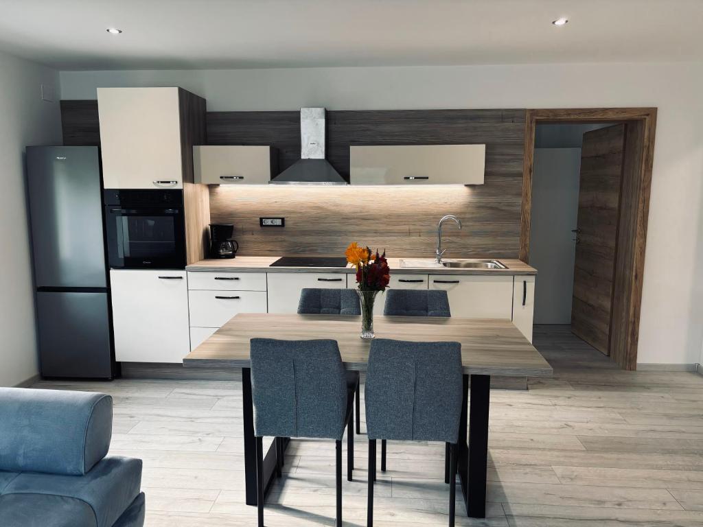 Kuchyň nebo kuchyňský kout v ubytování Livan Apartment