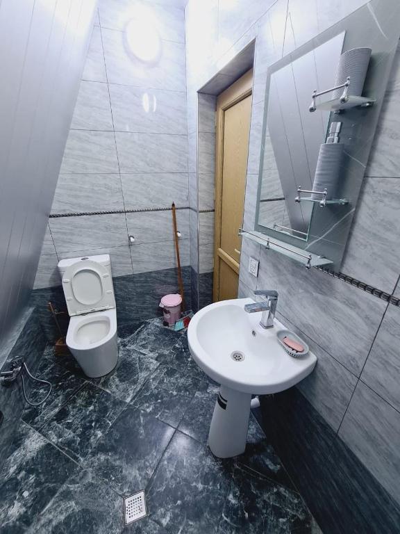 Koupelna v ubytování Aframe Heating pool FrD