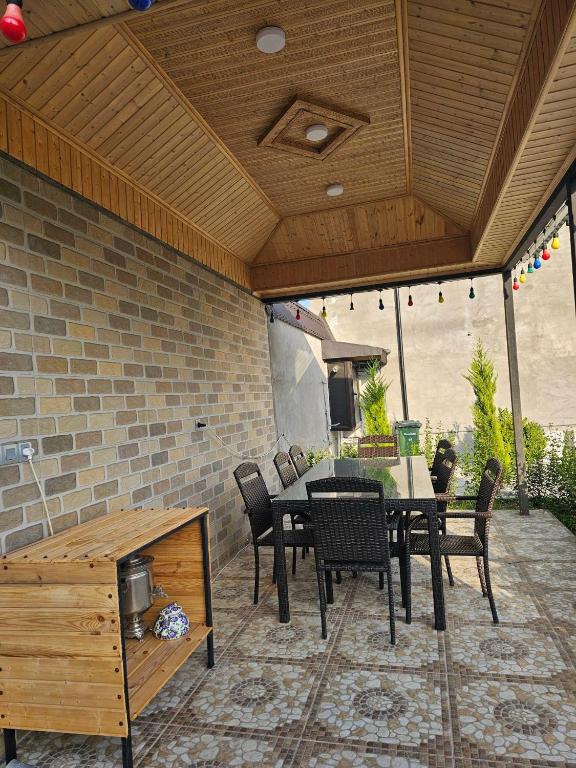 Patio nebo venkovní prostory v ubytování Aframe Heating pool FrD