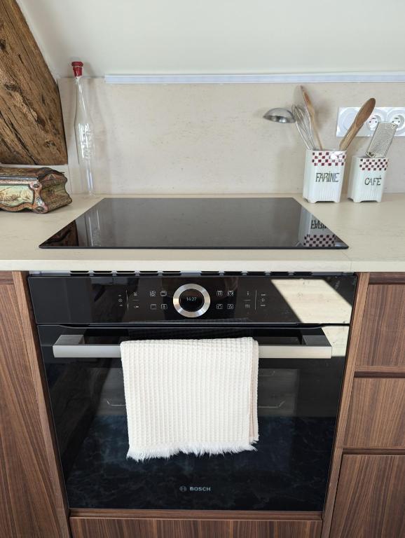 Kuchyň nebo kuchyňský kout v ubytování Chantilly sous les toits