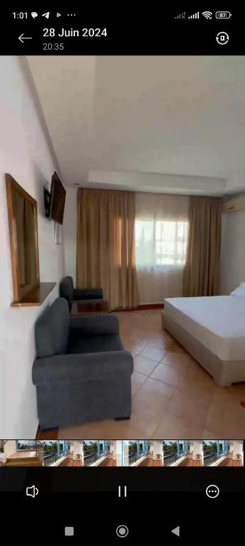 Postel nebo postele na pokoji v ubytování Motel Bab M'diq