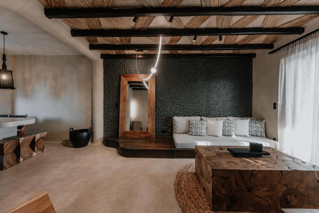 Posezení v ubytování ONYM Curated Villas