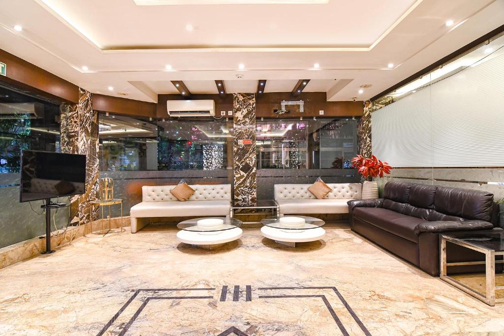 Posezení v ubytování FabHotel Prime Goodwill