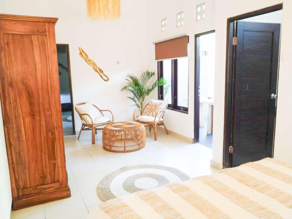 Ένα ή περισσότερα κρεβάτια σε δωμάτιο στο Salt Hideaway - 2 BR apartment, central Seminyak