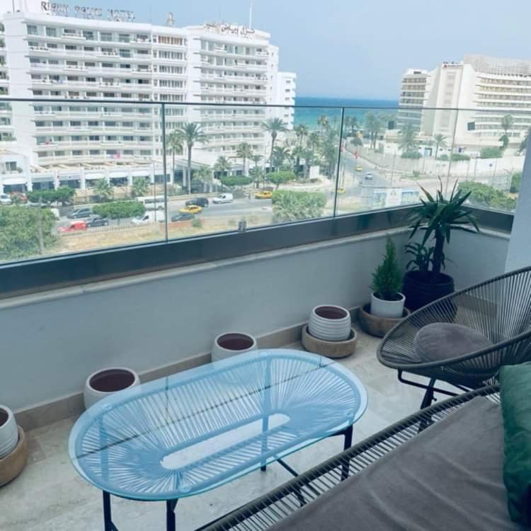 Balkón nebo terasa v ubytování Apparemment vue de mer