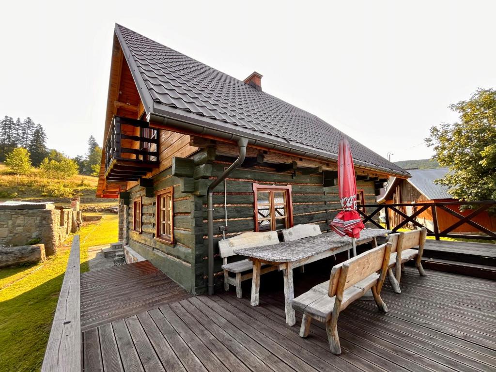 Balkón nebo terasa v ubytování Alpejski Azyl Wisła
