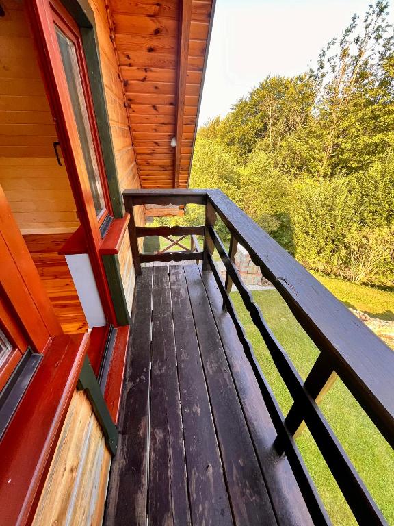 Balkón nebo terasa v ubytování Alpejski Azyl Wisła