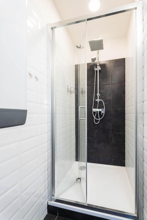 Koupelna v ubytování Silvie Apartments - Wurmova