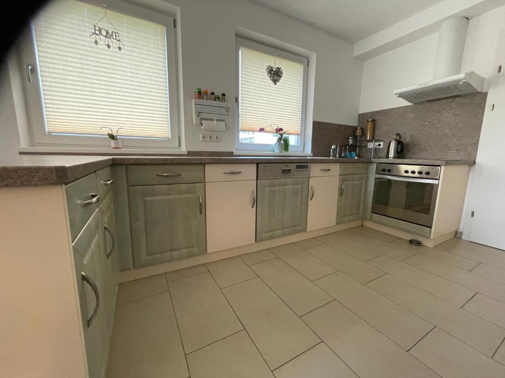 Kuchyň nebo kuchyňský kout v ubytování Karo`s Apartment