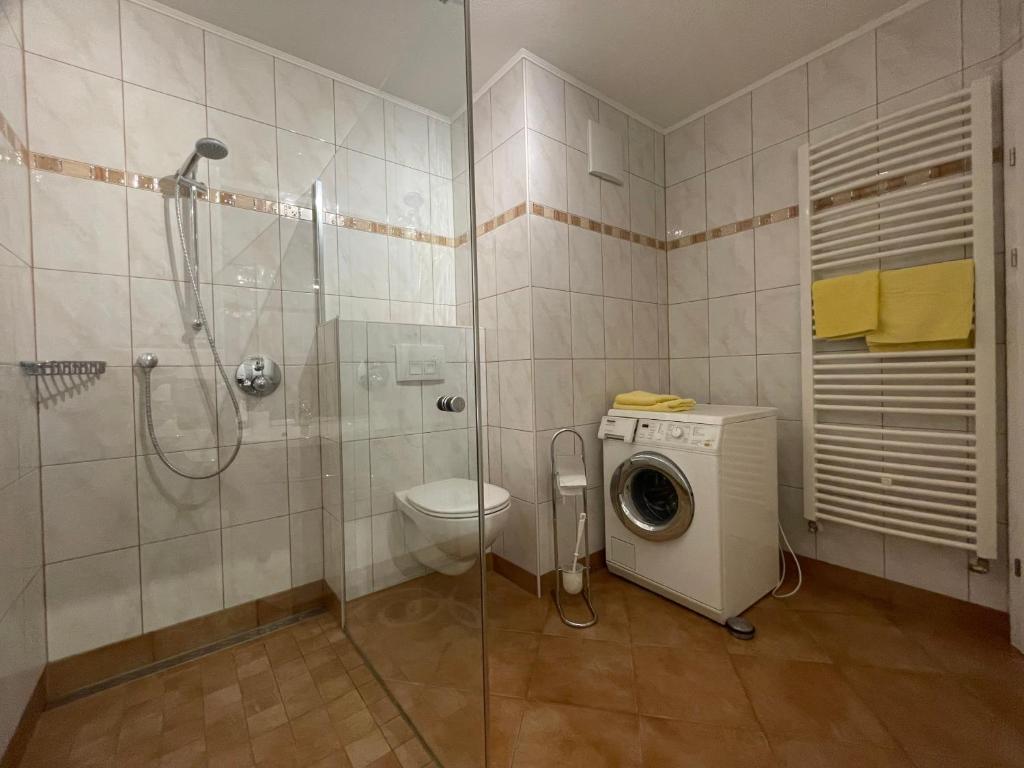 Koupelna v ubytování Karo`s Apartment