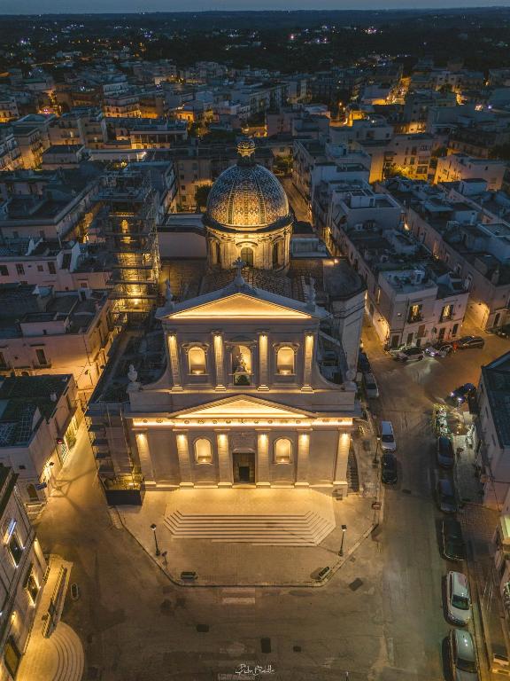 Widok na miasto Ceglie Messapica z tego domu wakacyjnego