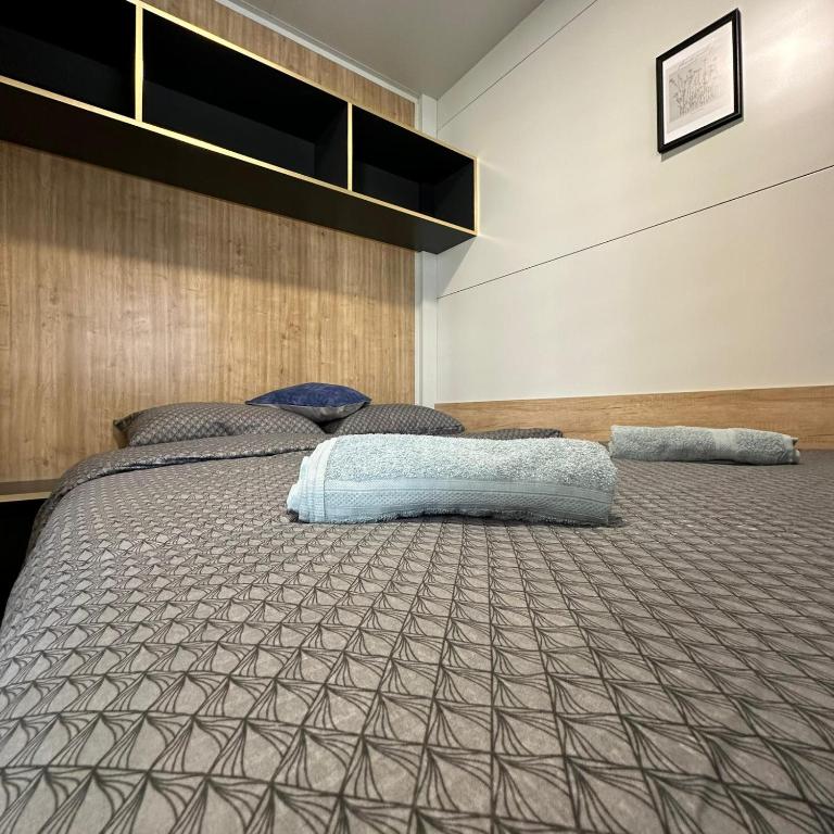 Postel nebo postele na pokoji v ubytování Mobile house Karpet
