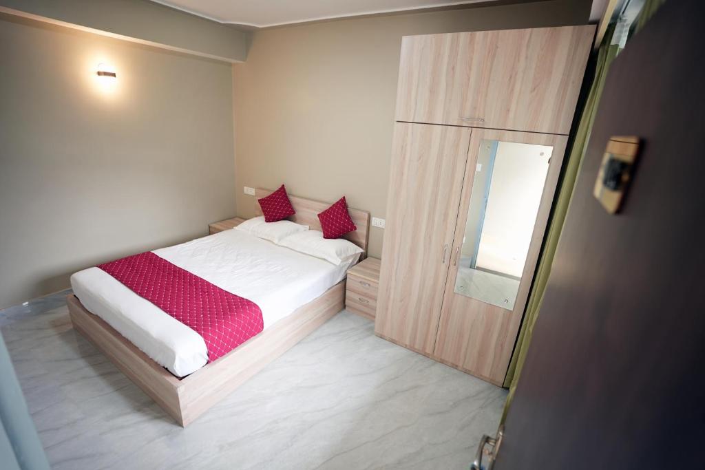 Postel nebo postele na pokoji v ubytování TheMapleVillageFarmstay