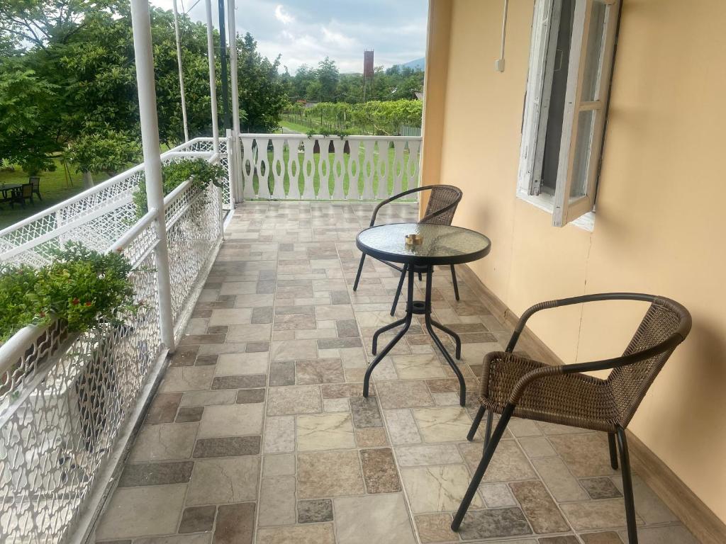 Balkón nebo terasa v ubytování Guesthouse Dadia