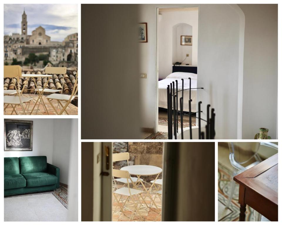 A seating area at Hotel Sassi