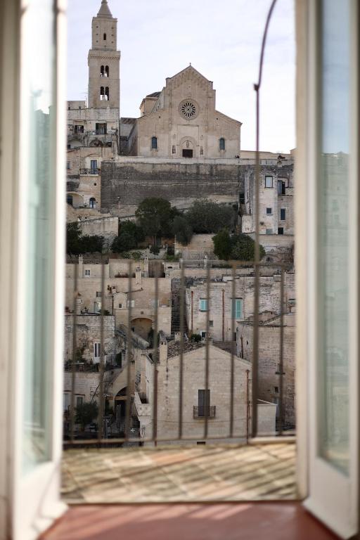 A general view of Matera or a view of the city taken from a szállodákat