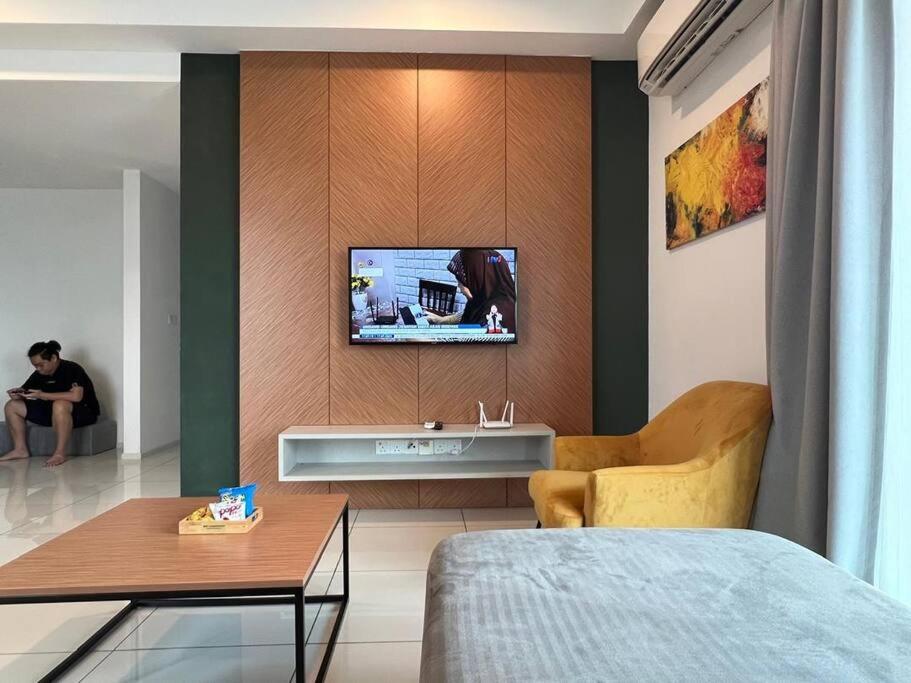TV a/nebo společenská místnost v ubytování Onsen Hot Spring Family Suite 6-8 Pax