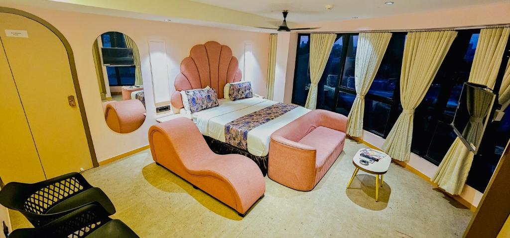 Postel nebo postele na pokoji v ubytování Hotel Nova Bling