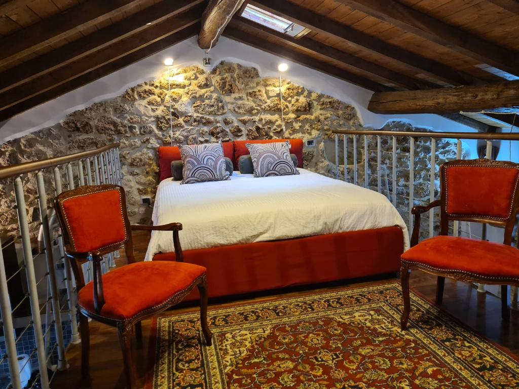 Postel nebo postele na pokoji v ubytování Loft Naevio