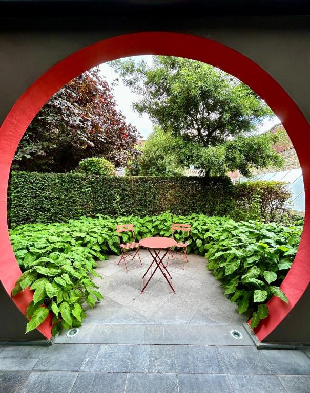 A garden outside B&B Contrast