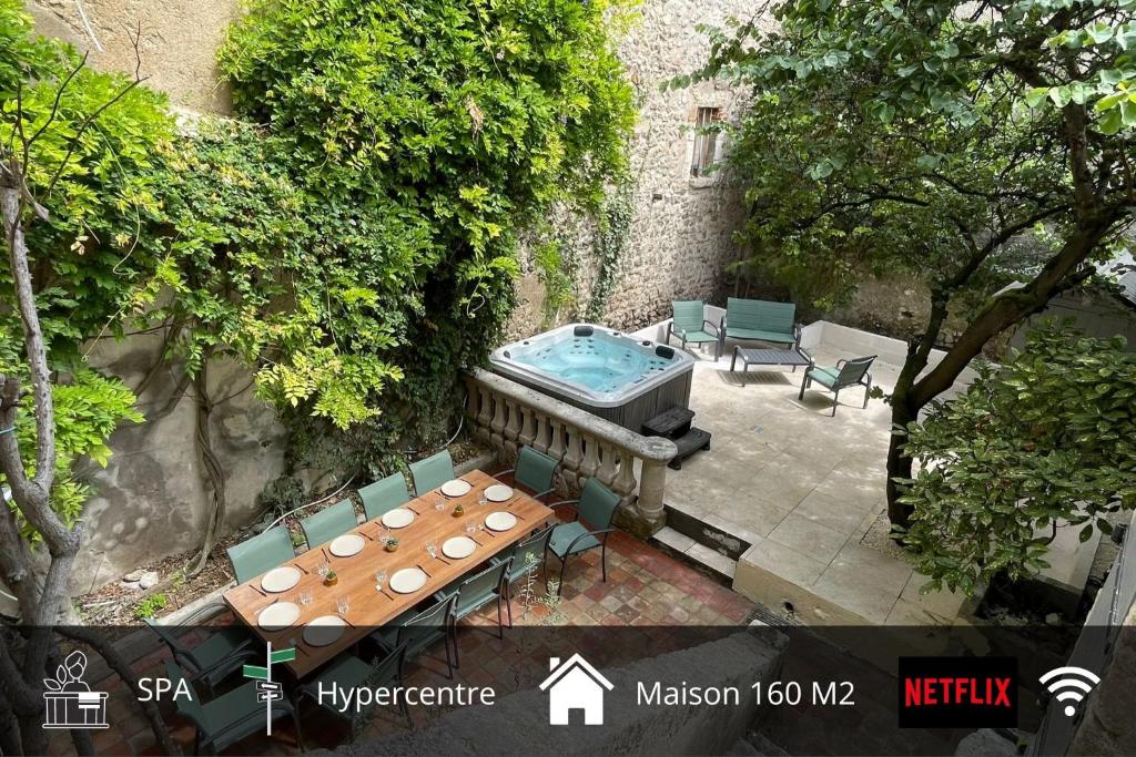 Κήπος έξω από το Maison avec spa dans l'hypercentre de Blois
