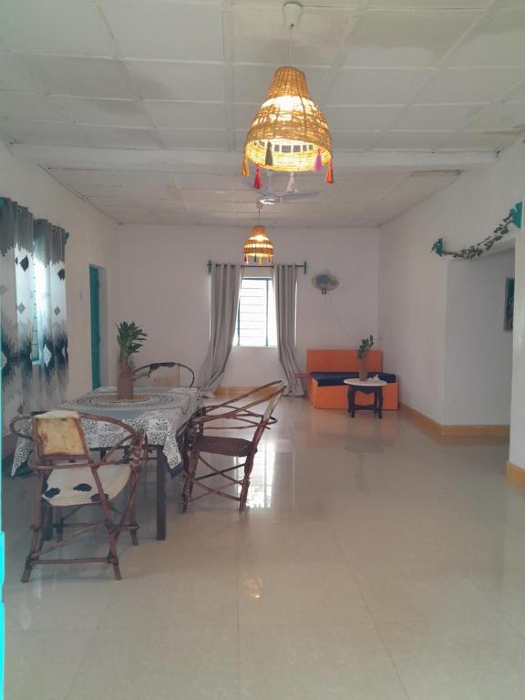 Posezení v ubytování Nyumbani Hostel