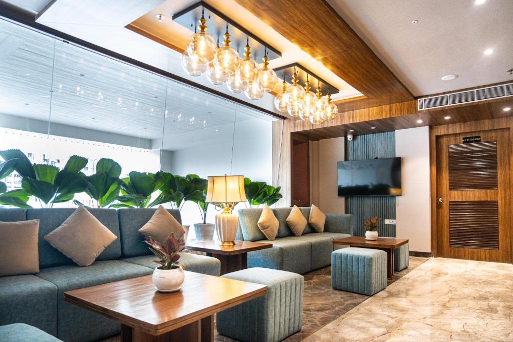 Posezení v ubytování Northin Hotel