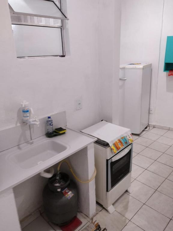 Kuchyň nebo kuchyňský kout v ubytování Hospedagem Progresso