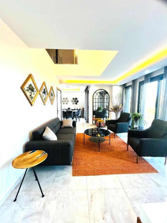 Posezení v ubytování Premium Homes