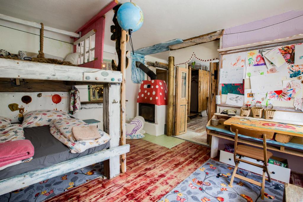 Postel nebo postele na pokoji v ubytování Tatra Magic