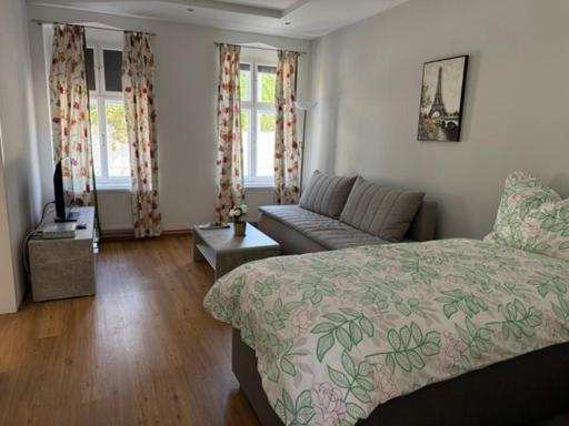 Postel nebo postele na pokoji v ubytování Ferienwohnung Langenlois