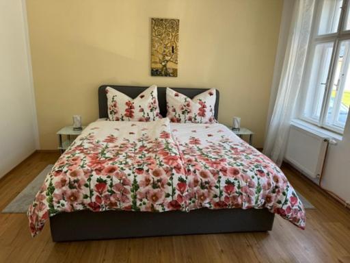 Postel nebo postele na pokoji v ubytování Ferienwohnung Langenlois