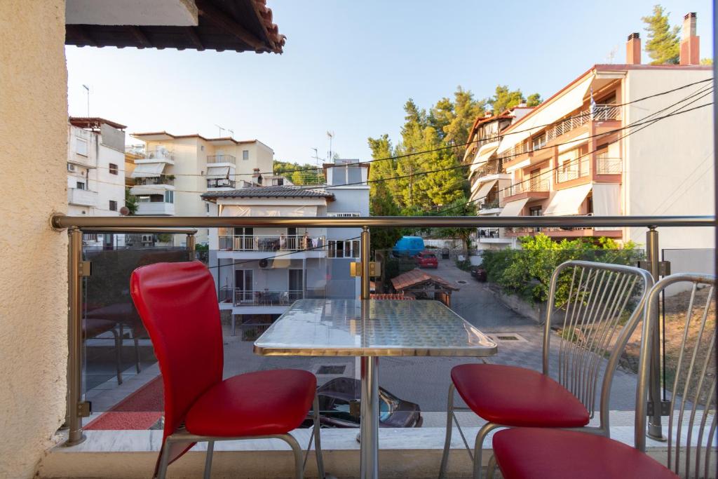 Balkón nebo terasa v ubytování Hotel Petunia