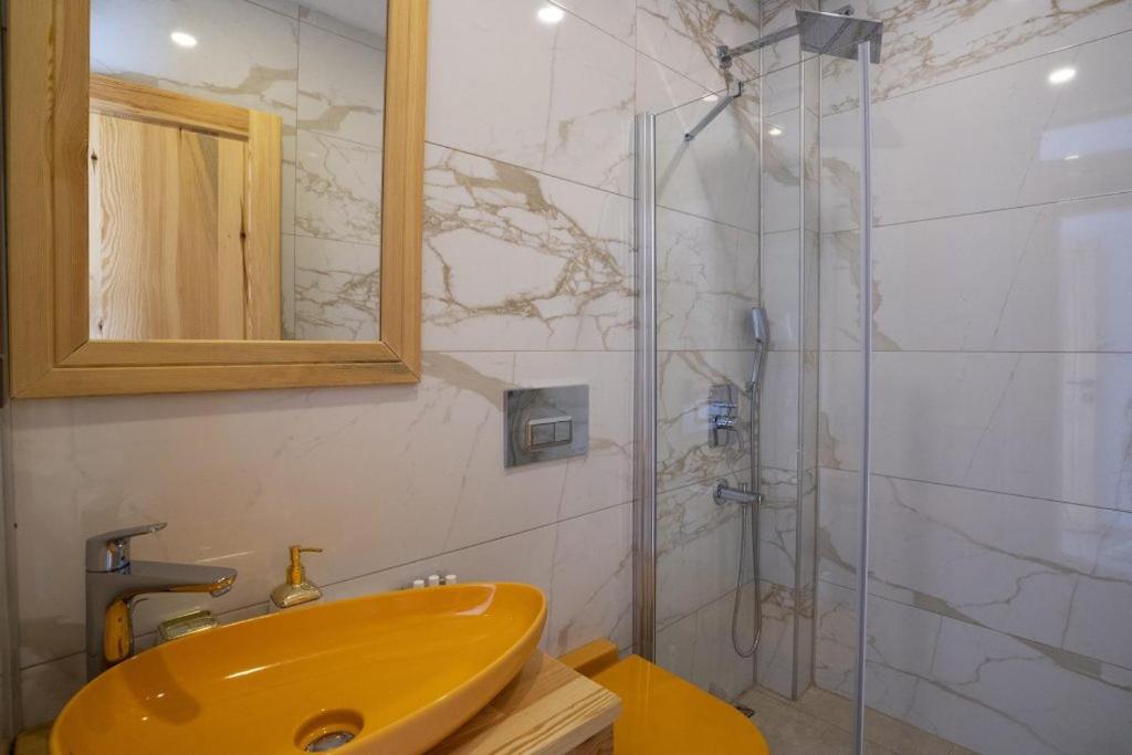 Koupelna v ubytování Bük Butik Otel