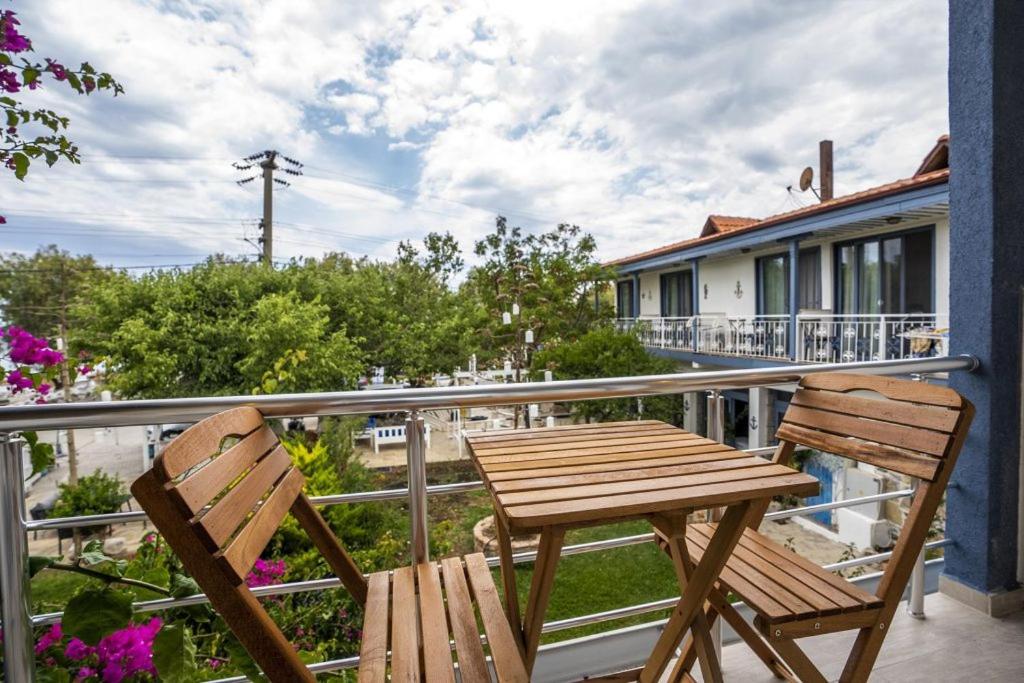 Balkón nebo terasa v ubytování Bük Butik Otel
