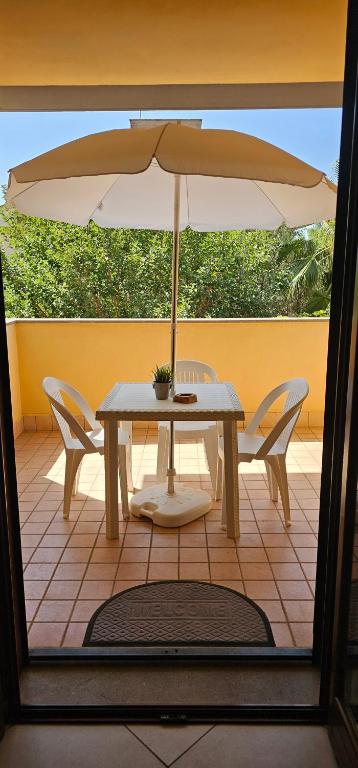 Balkon lub taras w obiekcie Fiumicino Inn Airport